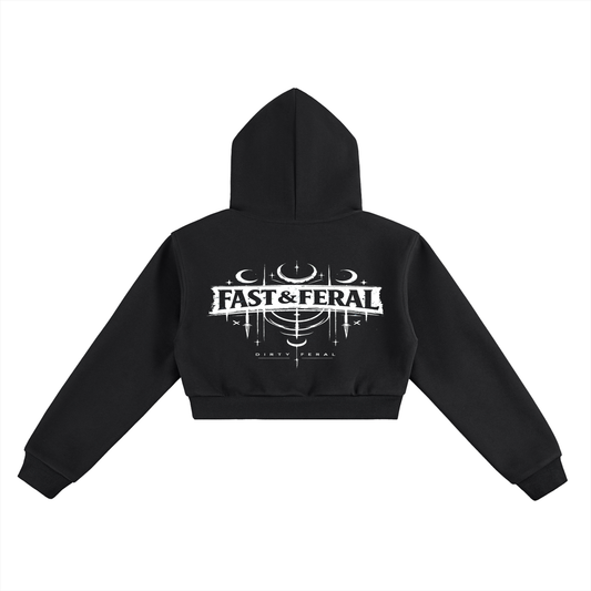 Fast & Feral Essential Cropped Hoodie