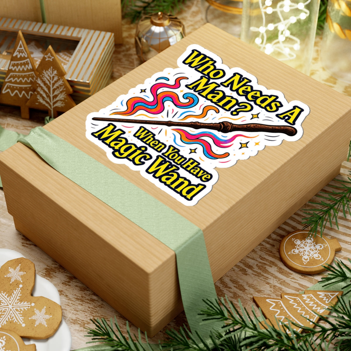 Harry Potter After Dark Magic Wand Double Entendre Sticker, Fun Quote Decal, Witchy Gifts, Laptop Decor, Sticker for Empowerment