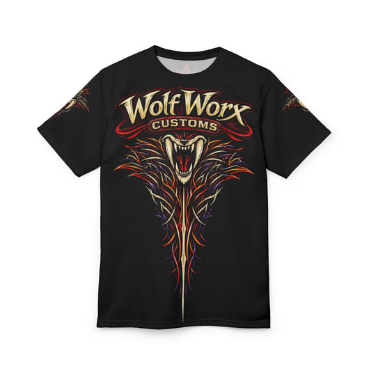 Wolf Worx Customs Raised On Legacy Pinstripe Vintage T- Shirt