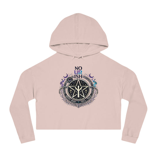 No Ur Ish NOURISH Cropped Hoodie SA/DA Awareness (Proceeds Benefit Charity)