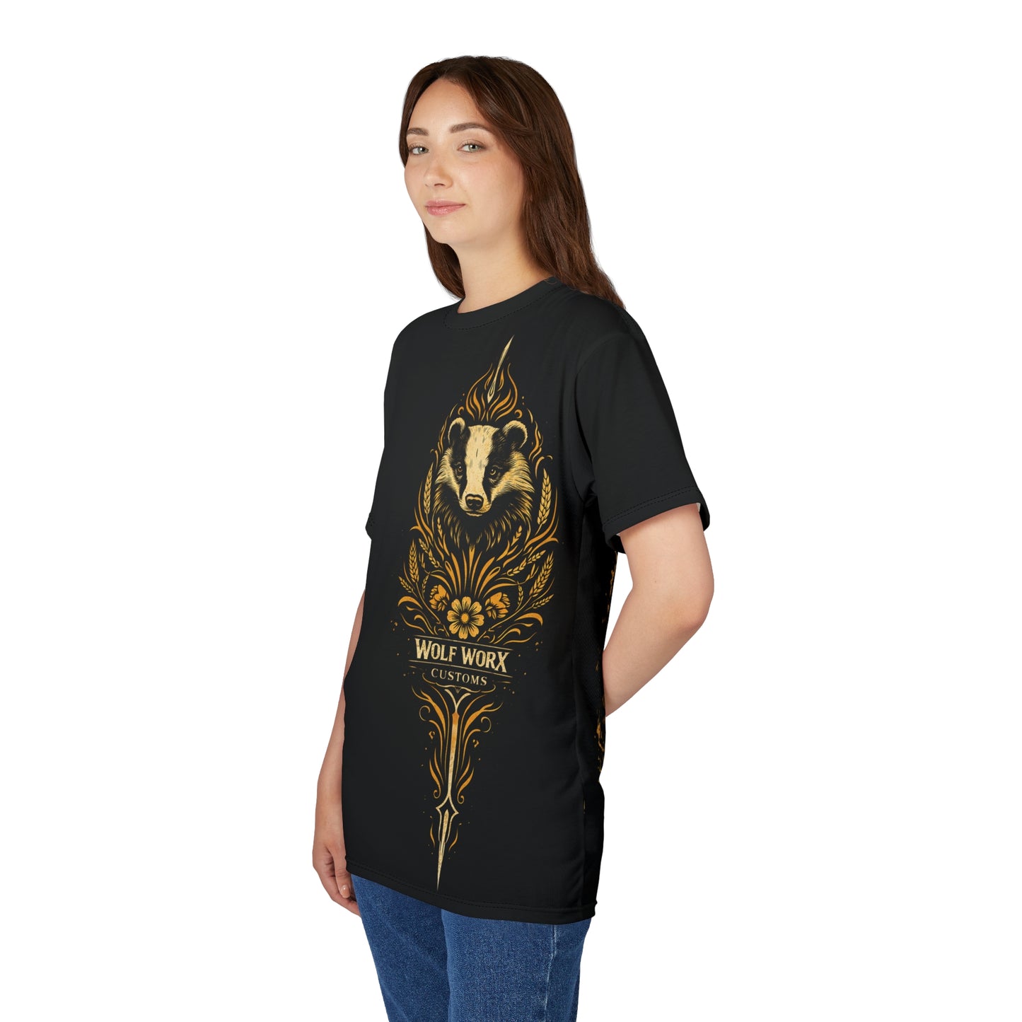 Wolf Worx Customs "Hogwarts Hotrods" Hufflepuff T- Shirt