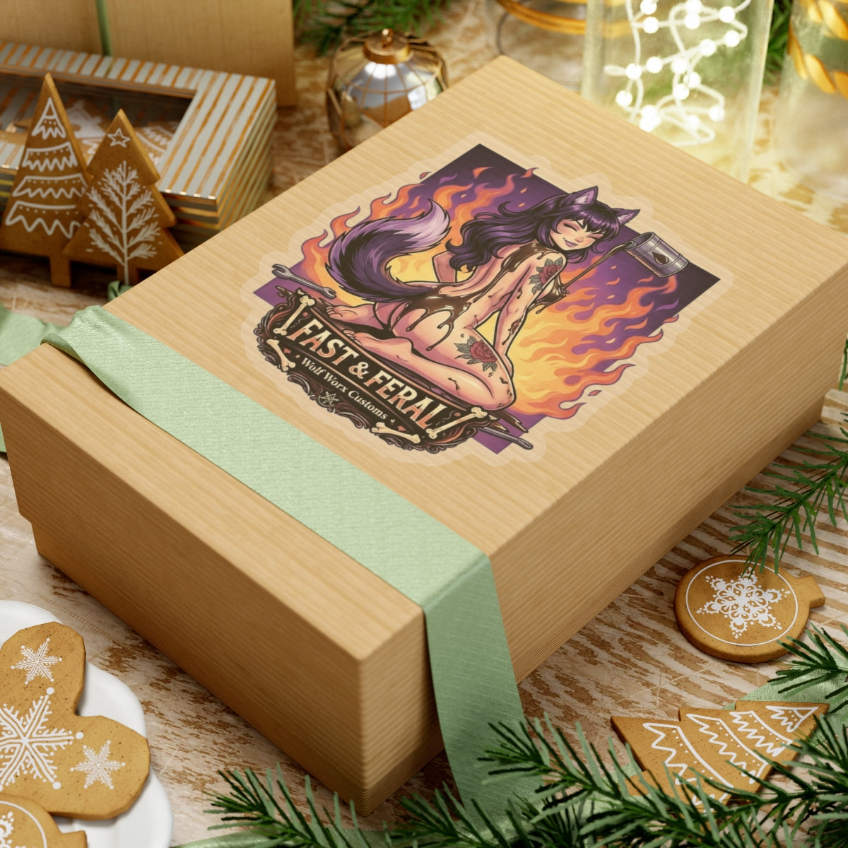 Wolf Worx Customs Fast & Feral Anime Sticker