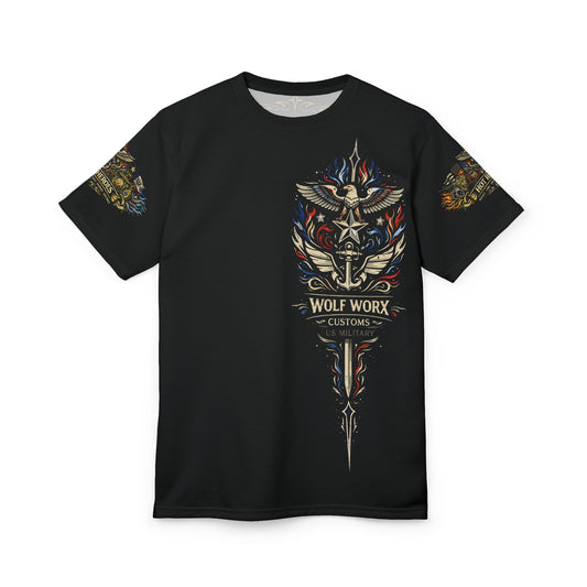 Wolf Worx Customs Hot Rod Heroes US Armed Forces T Shirt