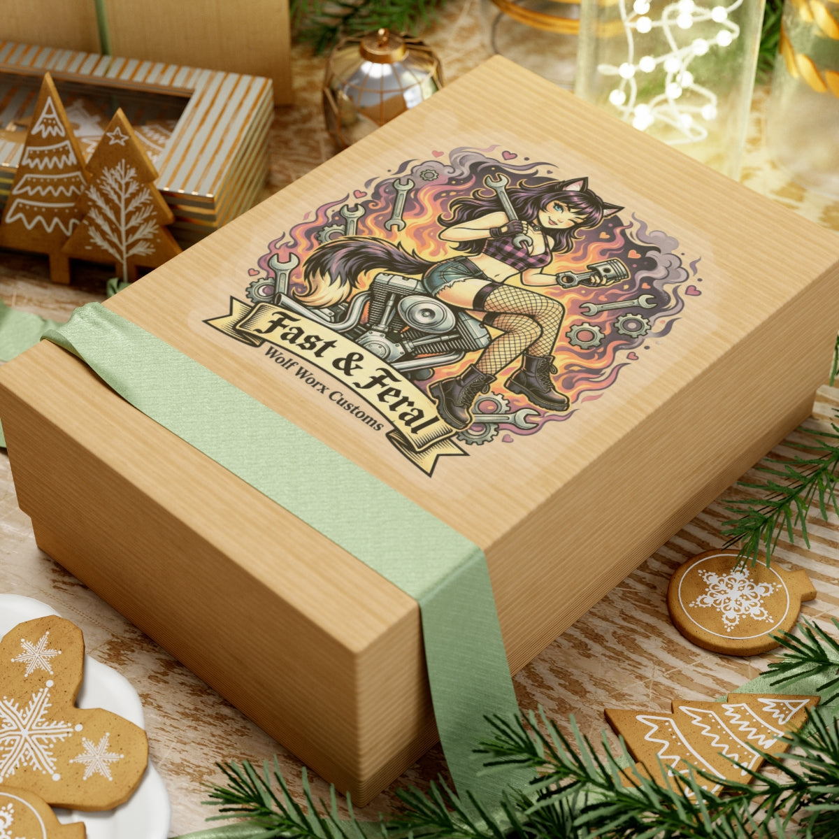 Wolf Worx Customs Fast & Feral Anime Sticker