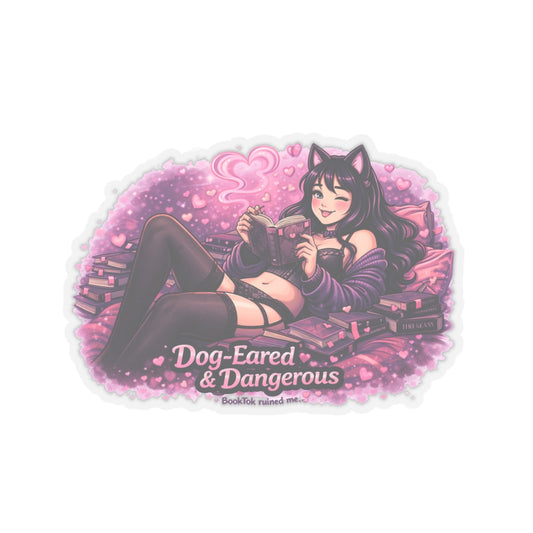 Kenzie Killz Manic Merch Dog Eared Booktok Sticker