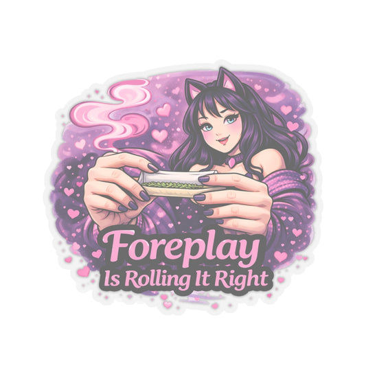 Kenzie Killz Manic Merch Foreplay Rolling It Right Sticker