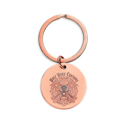 Wolf Worx Customs Sunshine State Mafia Engraved Keychain