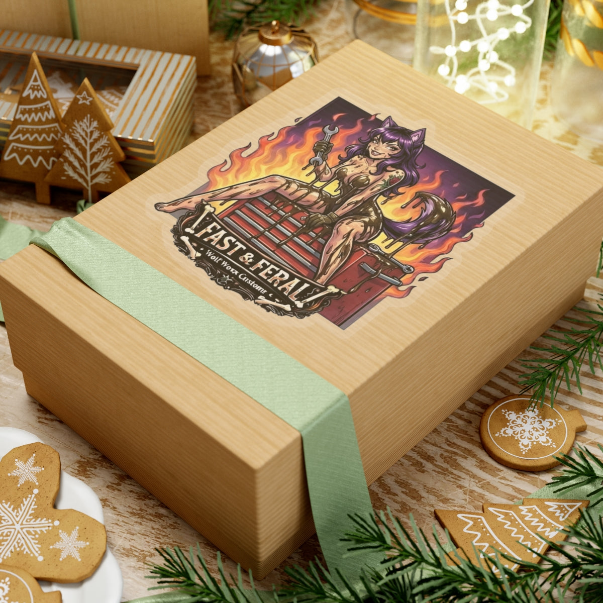 Wolf Worx Customs Fast & Feral Anime Sticker