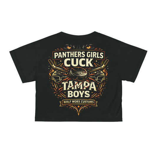 Wolf Worx Customs Fast & Feral Florida Panthers Girls Cuck Tampa Cropped Baby T