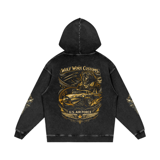 Wolf Worx Customs Hot Rod Heroes US Air Force Hoodie