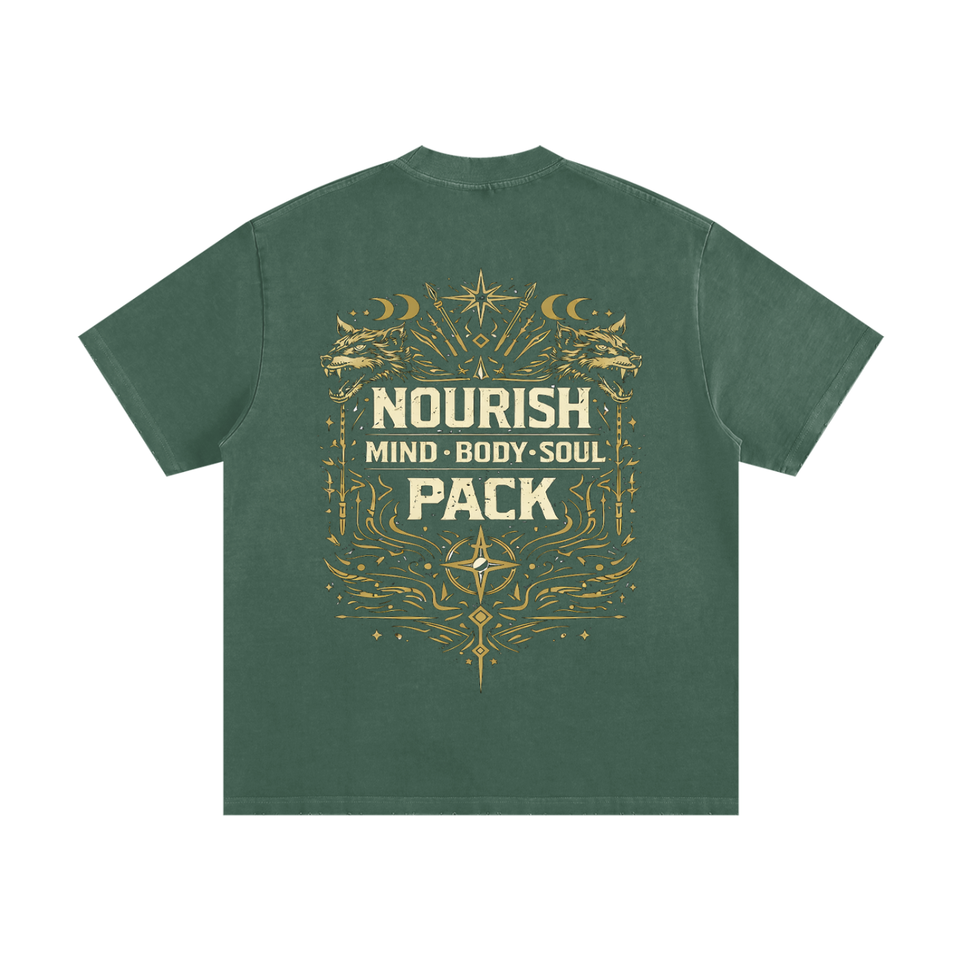 No Ur Ish NOURISH Heavyweight Vintage Washed Frayed T-Shirt