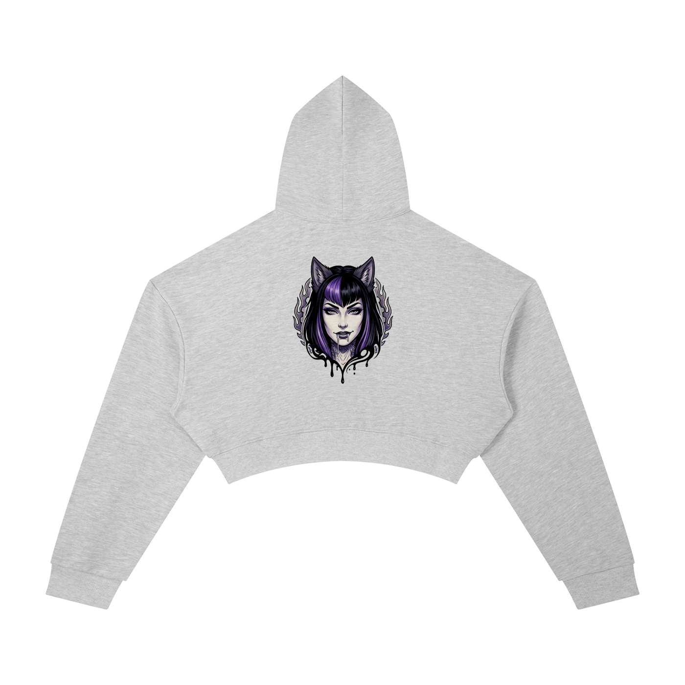 Fast & Feral Tattoo Flash Essential Cropped Hoodie