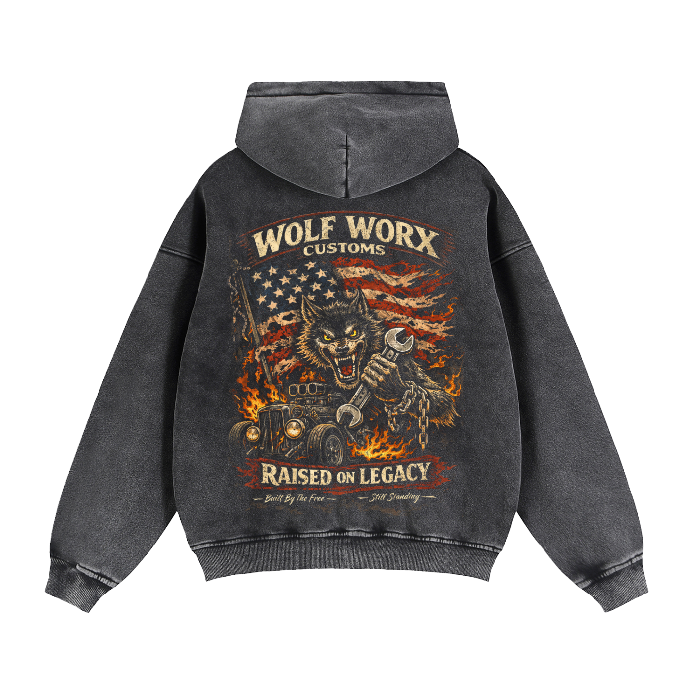 Wolf Worx Customs Raised On Legacy "Patriot" Hoodie