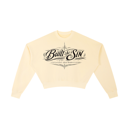 Vintage Washed Cropped Sweatshirt