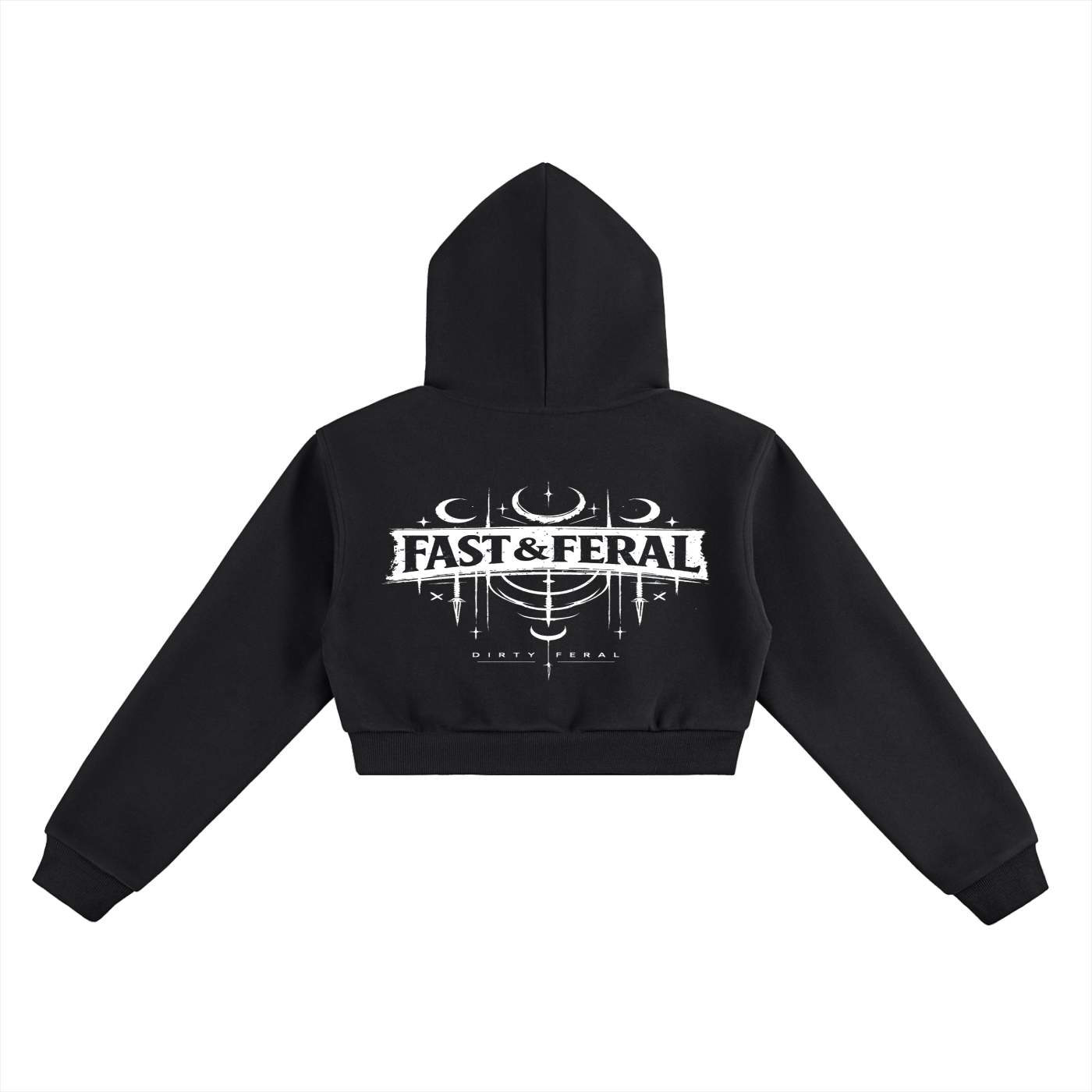 Fast & Feral Essential Cropped Hoodie