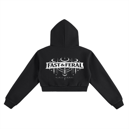 Fast & Feral Essential Cropped Hoodie