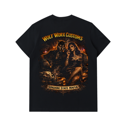 Wolf Worx Customs Sunshine State Mafia Don and Mol Essential Heavyweight Cotton T-Shirt