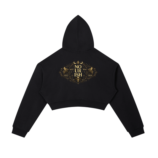 No Ur Ish NOURISH Essential Cropped Zip-Up Hoodie