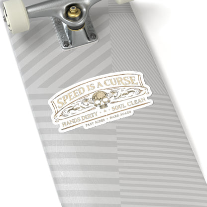 Wolf Worx Customs Speed Is A Curse Sticker