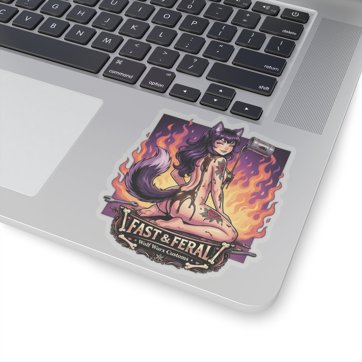 Wolf Worx Customs Fast & Feral Anime Sticker