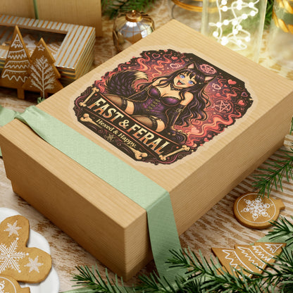 Wolf Worx Customs Fast & Feral Kenzie Killz Hexed and Happy Sticker