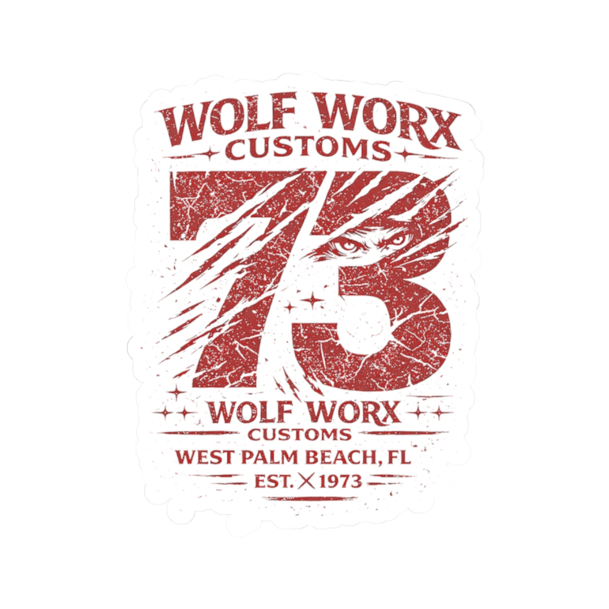 Wolf Worx Customs GAS Gospel Sticker