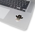 Double W Supply Co Cowboy Skull Sticker