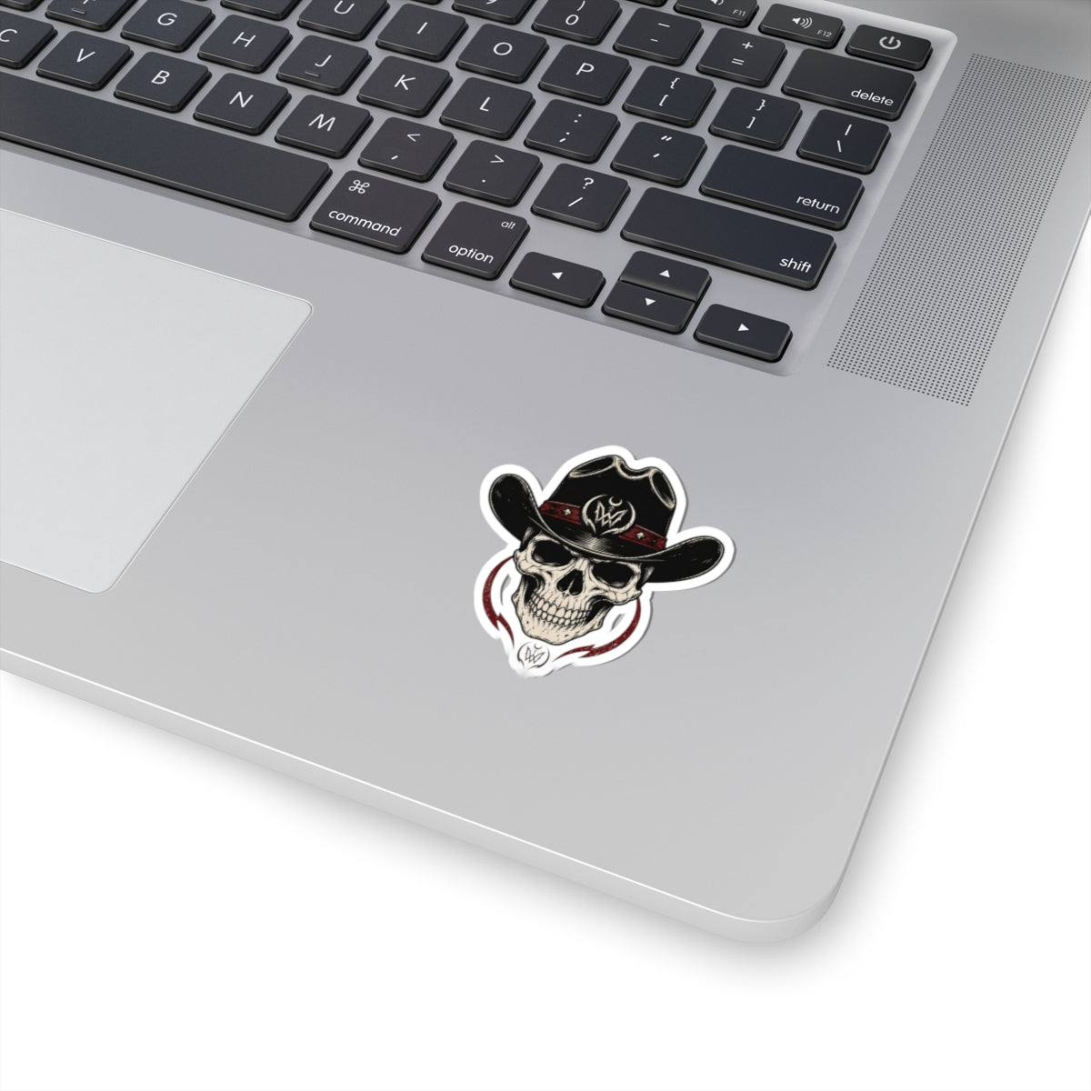 Double W Supply Co Cowboy Skull Sticker