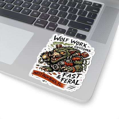 Wolf Worx Customs Rat Fink Sticker