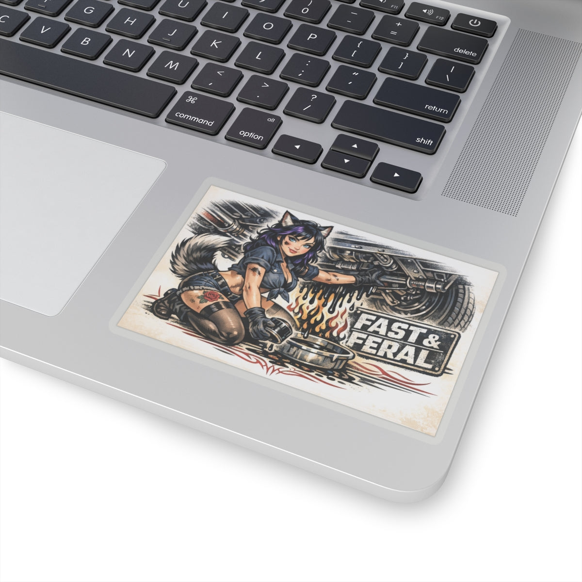 Wolf Worx Customs Fast & Feral Kenzie Killz Oil Change Sticker