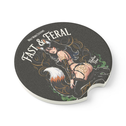 Feral Foxes Redline Car Coaster