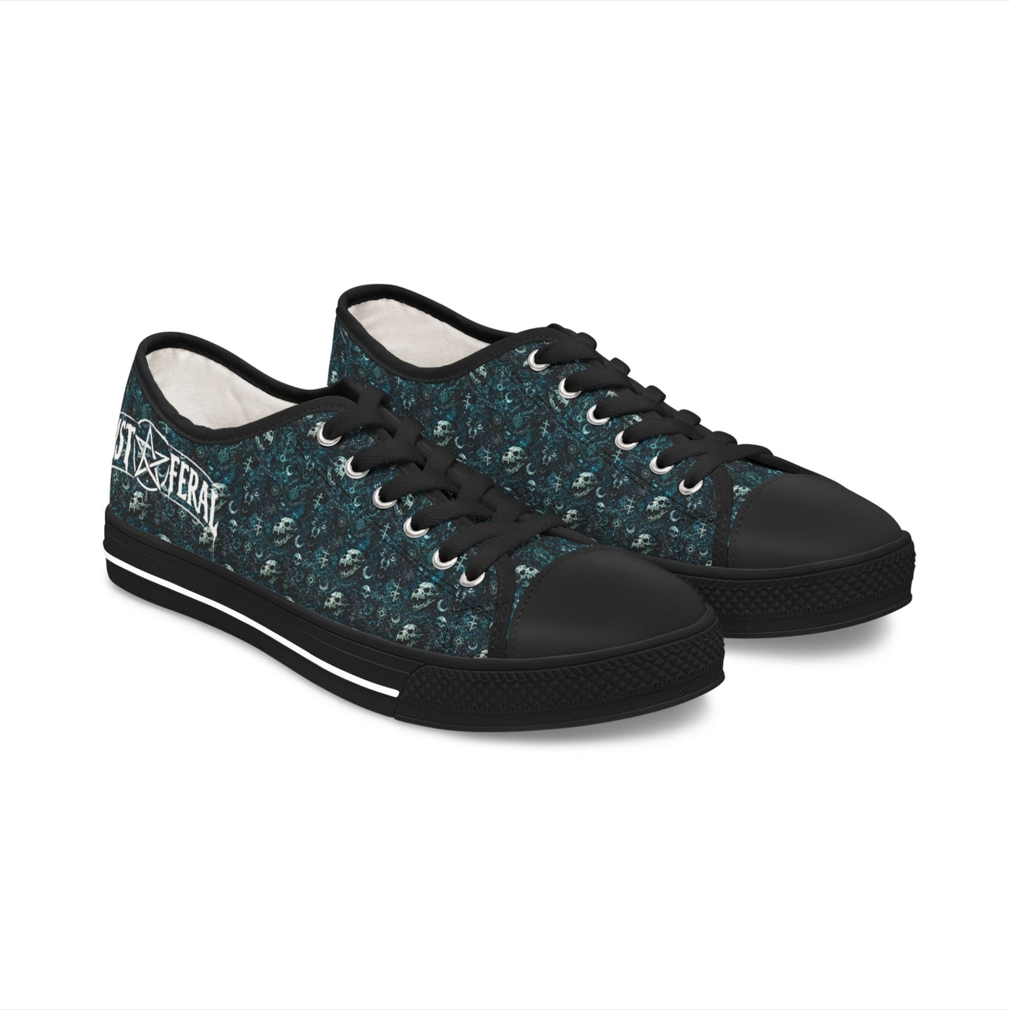 Fast & Feral Blue Occult Women's Low Top Sneakers
