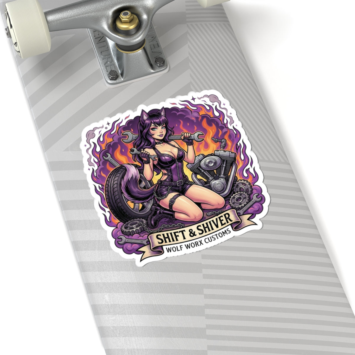 Wolf Worx Customs Fast & Feral Anime Sticker