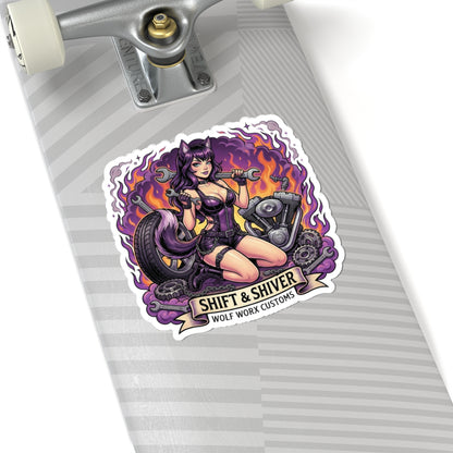 Wolf Worx Customs Fast & Feral Anime Sticker