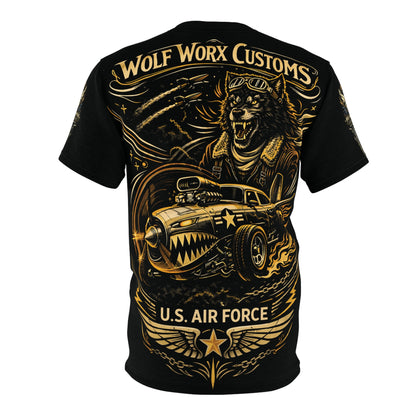 Wolf Worx Customs Hot Rod Heroes US Air Force T Shirt