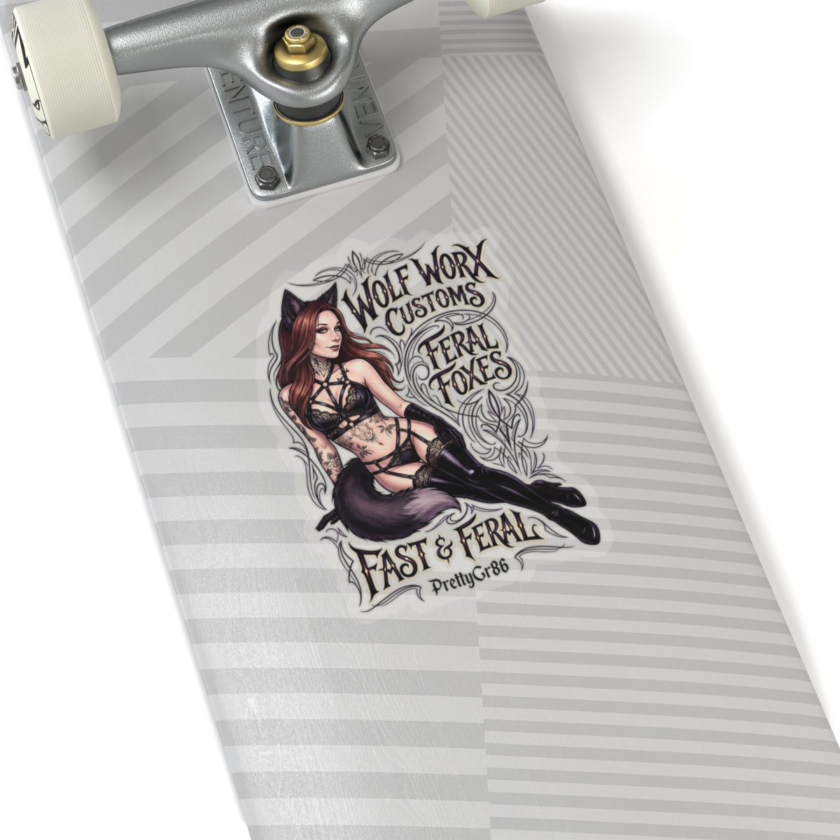 Feral Foxes PrettyGr86 Sticker