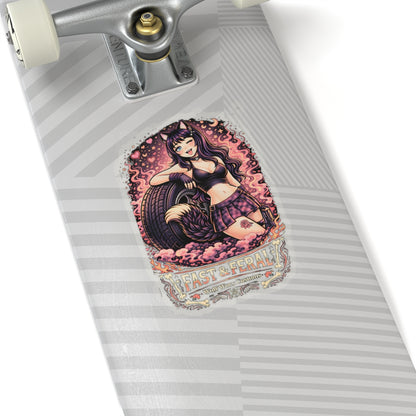 Wolf Worx Customs Fast & Feral Kenzie Killz Tire Sticker