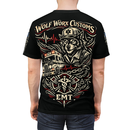 Wolf Worx Customs Hot Rod Heroes EMT T Shirt