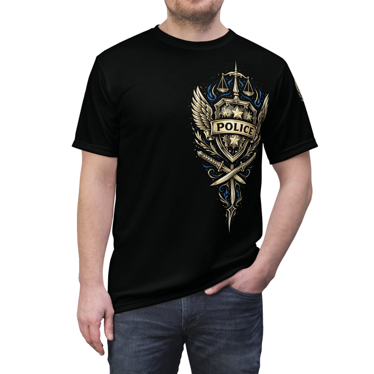 Wolf Worx Customs Hot Rod Heroes Police T Shirt