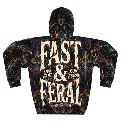 Wolf Worx Customs Fast & Feral Graphic Hoodie