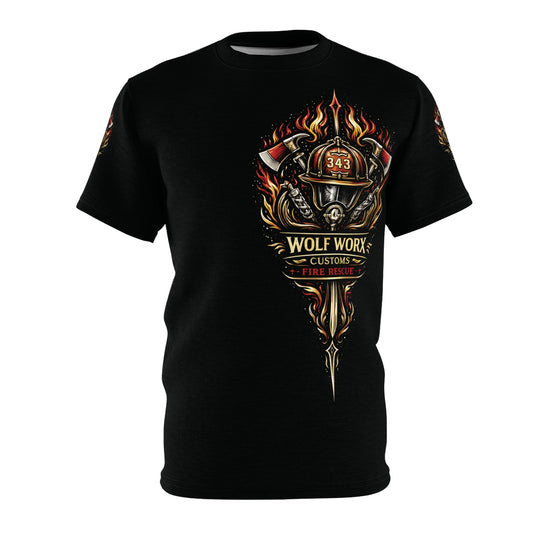 Wolf Worx Customs Hot Rod Heroes Fire Rescue T Shirt