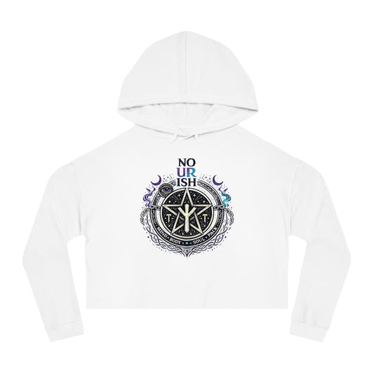 No Ur Ish NOURISH Cropped Hoodie SA/DA Awareness (Proceeds Benefit Charity)