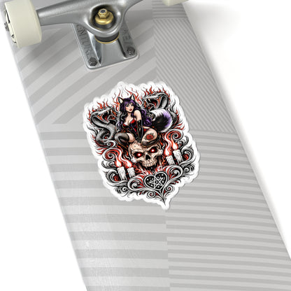 Wolf Worx Customs Snake Skull Sticker