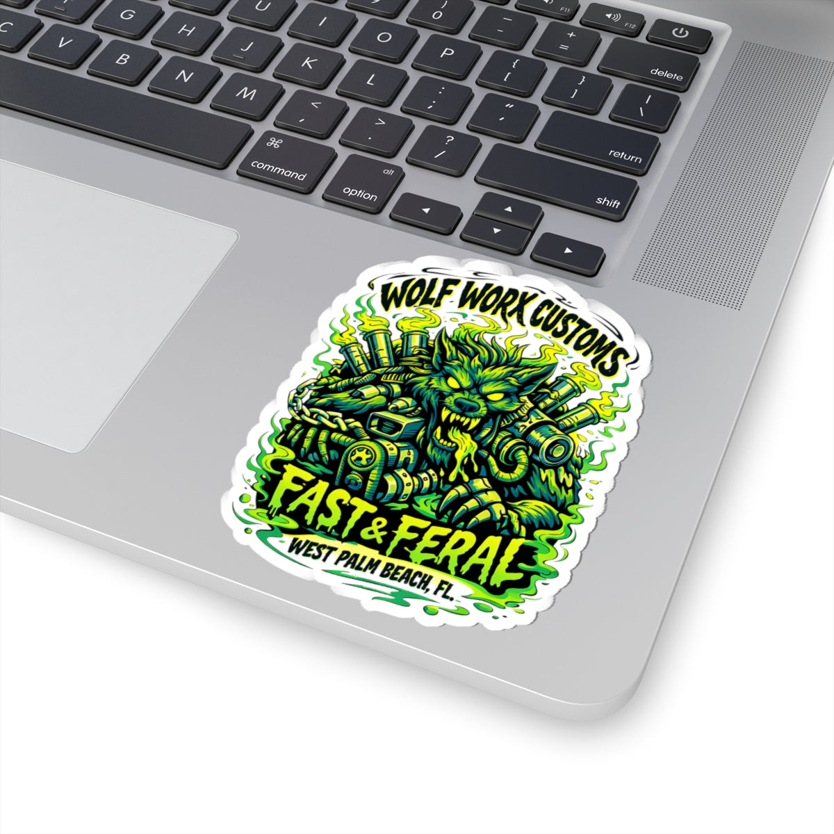 Wolf Worx Customs Neon Sticker