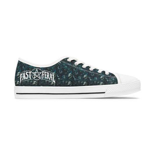 Fast & Feral Blue Occult Women's Low Top Sneakers