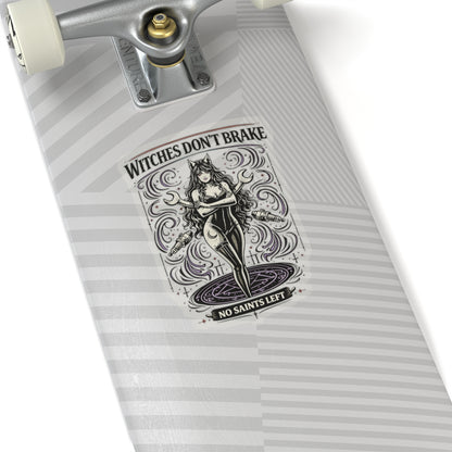 Wolf Worx Customs Witches Don't Break Sticker