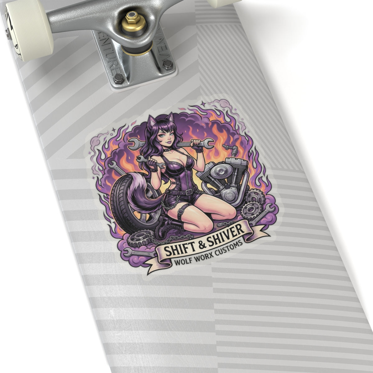 Wolf Worx Customs Fast & Feral Anime Sticker