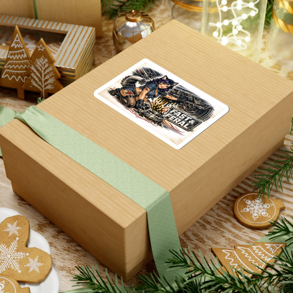 Wolf Worx Customs Fast & Feral Kenzie Killz Oil Change Sticker