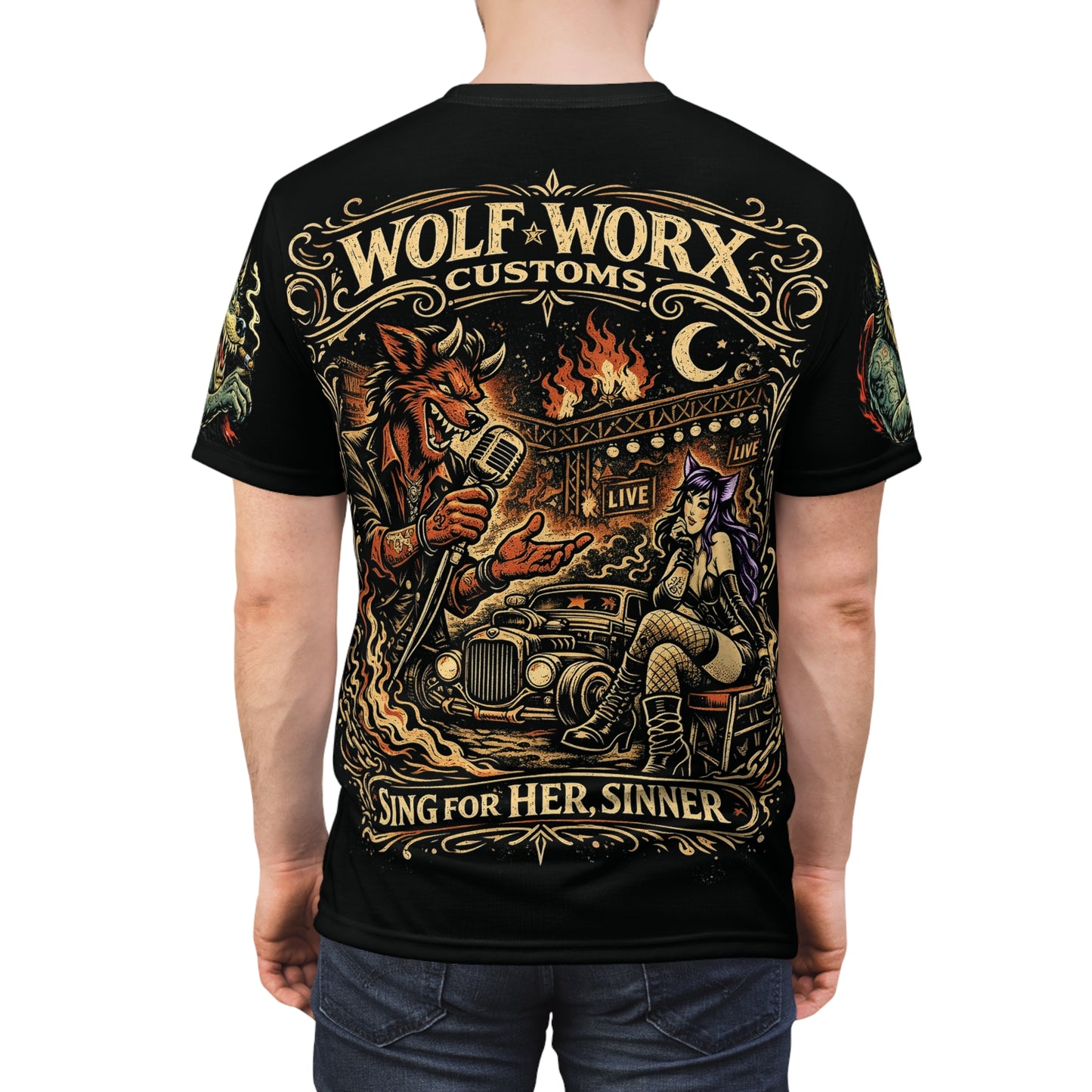 Wolf Worx Customs Raised On Legacy "Sing For Her Sinner" Coop Inspired Vintage T- Shirt