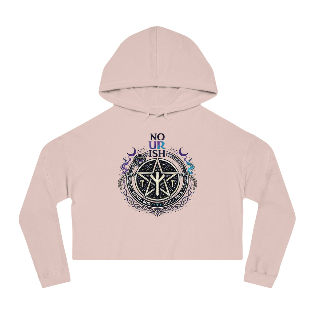 No Ur Ish NOURISH Cropped Hoodie SA/DA Awareness (Proceeds Benefit Charity)